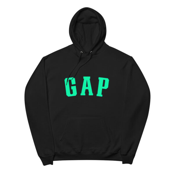 Yeezy Gap Dove Green Logo Black Hoodie